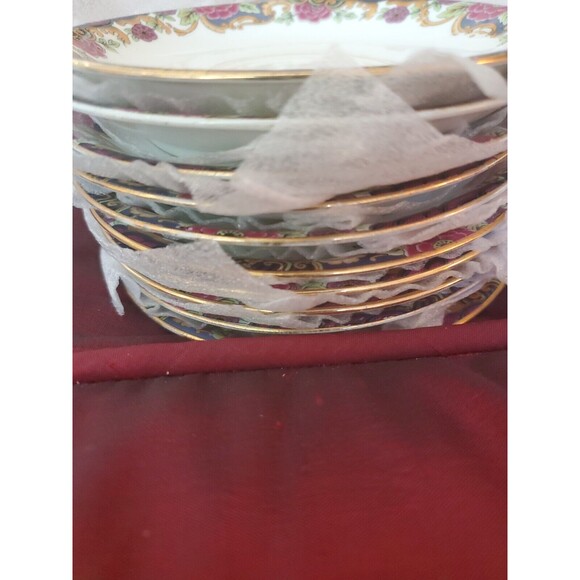 Jean Pouyat Limoges China 1920s Saucers Set Of 10 Vintage Antique - Picture 2 of 5